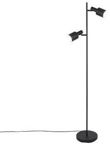 Lampa de podea moderna neagra cu 2 lumini - Stijn