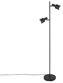 Lampa de podea moderna neagra cu 2 lumini - Stijn