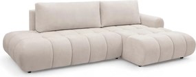 Colțar Lutario L II cu funcție de dormit, dreapta - țesătură hidrorepelentă bej Venice 2026