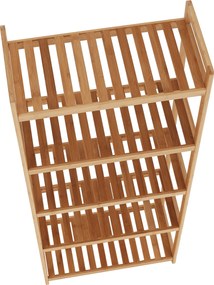 Raft cu 5 poliţe, bambus natural, FIORE TIP 3