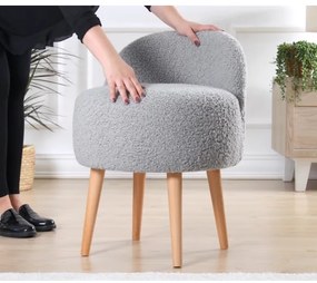 Taburet MIKI, Ø 46 cm, gri