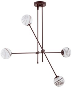 Lustra reglabila design modern ABSOS 4L maro