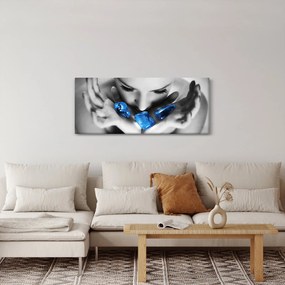 Tablou cu portretul femeii cu pietre (120x50 cm)