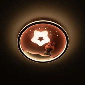 Brilagi - Lampă de plafon LED pentru copii BUNNY, 83W, 230V, 3000–6000K, reglabilă, cu telecomandă
