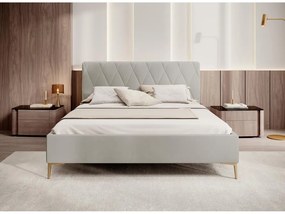 Pat matrimonial 180 cm Tikka 180  (crem + auriu). 1099411