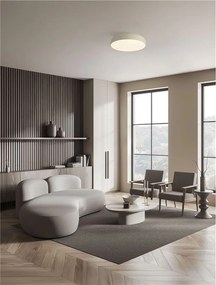 Plafoniera LED stil modern 2700K NOELIA alb 50cm