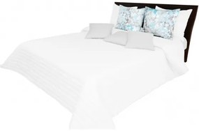 Cuvertură de pat albă cu matlasare Lăţime: 260 cm | Lungime: 240 cm