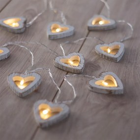Instalaţie luminoasă WOODENHEART 10 LED, 1,65 m