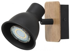 Aplica de perete design industrial metalica MAC negru 5902 RX