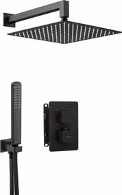 Sistem de dus incastrat Deante Box negru mat