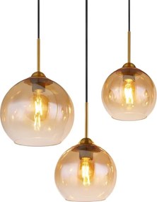 Globo 15788-6H - Lustră suspendată pe cablu JAMESSA 6xE27/60W/230V alamă