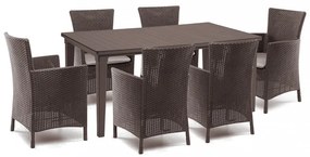 Set mobilier de grădină Futurowa 6+1 maro