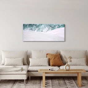 Tablou - Turcoaz abstractizare (120x50 cm)