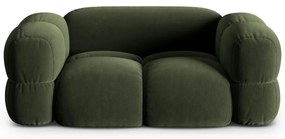 Canapea verde cu tapițerie din catifea 180 cm Loretto – Cosmopolitan Design