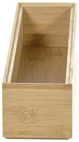 Organizator Compactor Bamboo Box, 30 x 7,5 x 6,35 cm, lemn natural