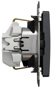 Priza simpla cu impamantare, 16A, IP20, antracit, Schneider Sedna Design