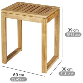 Scaun în culoare naturală din lemn de acacia Fondi – Wenko