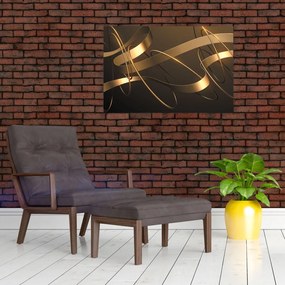 Tablou - Panglici de bronz (90x60 cm)