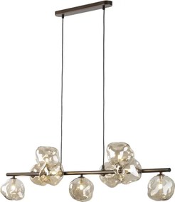 Brilagi - Lustru suspendat pe cablu VULCANO 9xG9/8W/230V bronz/bej fumuriu