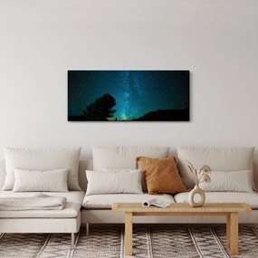 Tablou cu cerul nocturn și stele (120x50 cm)