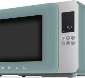 Cuptor cu microunde cu gratar 4in1 SMEG Collezione MOC01EGMEU, 1900 W, 29 l, 18 programe, Inchidere lina, Semnal sonor, Ecran LCD, Verde
