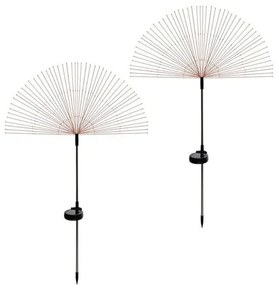 Lampa solara pentru gradina, Gardlov, model papadie, 150 LED-uri, set 2 buc, 94x28 cm
