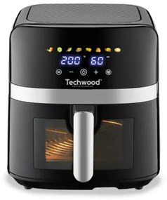 Friteuza cu aer cald Techwood TFR-806SHD, 8L, 1700W, 8 programe, pana la 200°c