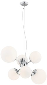 Lustra suspendata design modern minimalist SATELITE 6L crom
