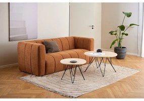 Măsuță auxiliară rotundă cu blat cu aspect de marmură ø 55 cm Prunus – Actona