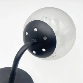 Brilagi - Lampă de perete MALIVA 1xE14/15W/230V negru/transparent