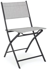 Set  2 scaune pliabile. metal si textilen