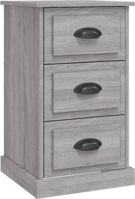 vidaXL Noptieră, sonoma gri, 39x39x67 cm, lemn prelucrat