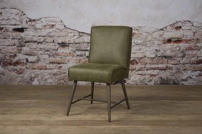 Scaun piele artificiala Belmonte verde deschis