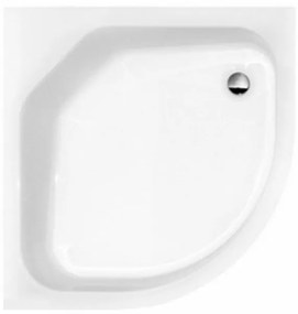 Besco Diper cădiță de duș semirotundă 90x90 cm alb #BAD-90-II