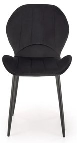 Scaun K538 velvet negru H85 cm