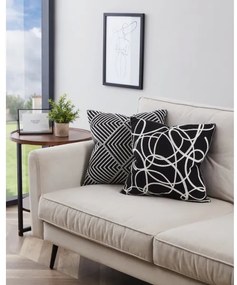 Pernă decorativă Eglo 420006 CHEVERY 45x45 cm alb/negru