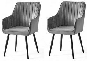 Set de scaune de sufragerie Nova Grey, 2 buc.