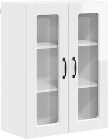 vidaXL Dulap de bucătărie Alb lucios 60 x 31 x 80 cm Lemn compozit