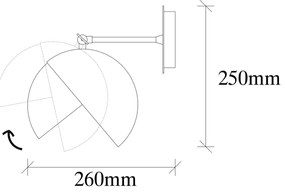 Spot de perete BERCESTE 1xE27/40W/230V