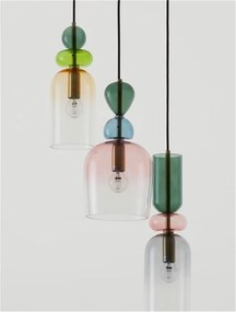 Lustra cu 3 Pendule design decorativ modern MURANO