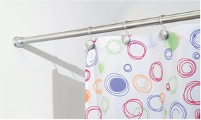 Bară telescopică pentru perdeaua de duș iDesign Forma, lungimea maximă de 221 cm