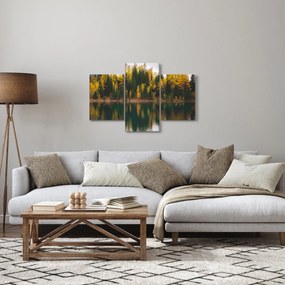 Tablou cu lac de pădure (90x60 cm)