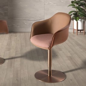 Scaun pivotant cu inaltime reglabila Stool maro