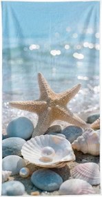 Prosop de plaja cu uscare rapida MARBELLA colorat 70 x 140 cm, 100% microfibra