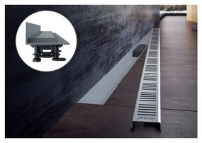 Set rigola pentru dus cu capac Alca APZ30 WALL 85 cm