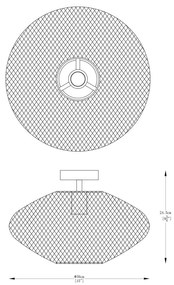 Plafoniera metalica design decorativ ORION