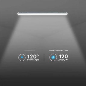 Corp Led cu Senzor de Microunde, 36W, lumina neutra(4000K), 4320lm, IP65, V-TAC