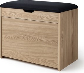 Dulap pentru pantofi cu loc de șezut și rafturi retractabile VAULT, 57 x 30 x 53 cm