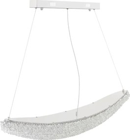 Globo 68524-40 - Lustru LED dimabil pe cablu KRISTALLA LED/40W/230V crom lucios + telecomandă