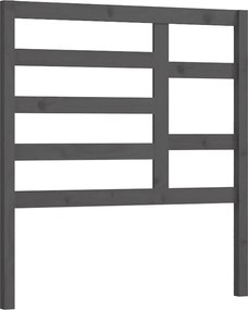 vidaXL Tăblie de pat, gri, 81x4x104 cm, lemn masiv de pin